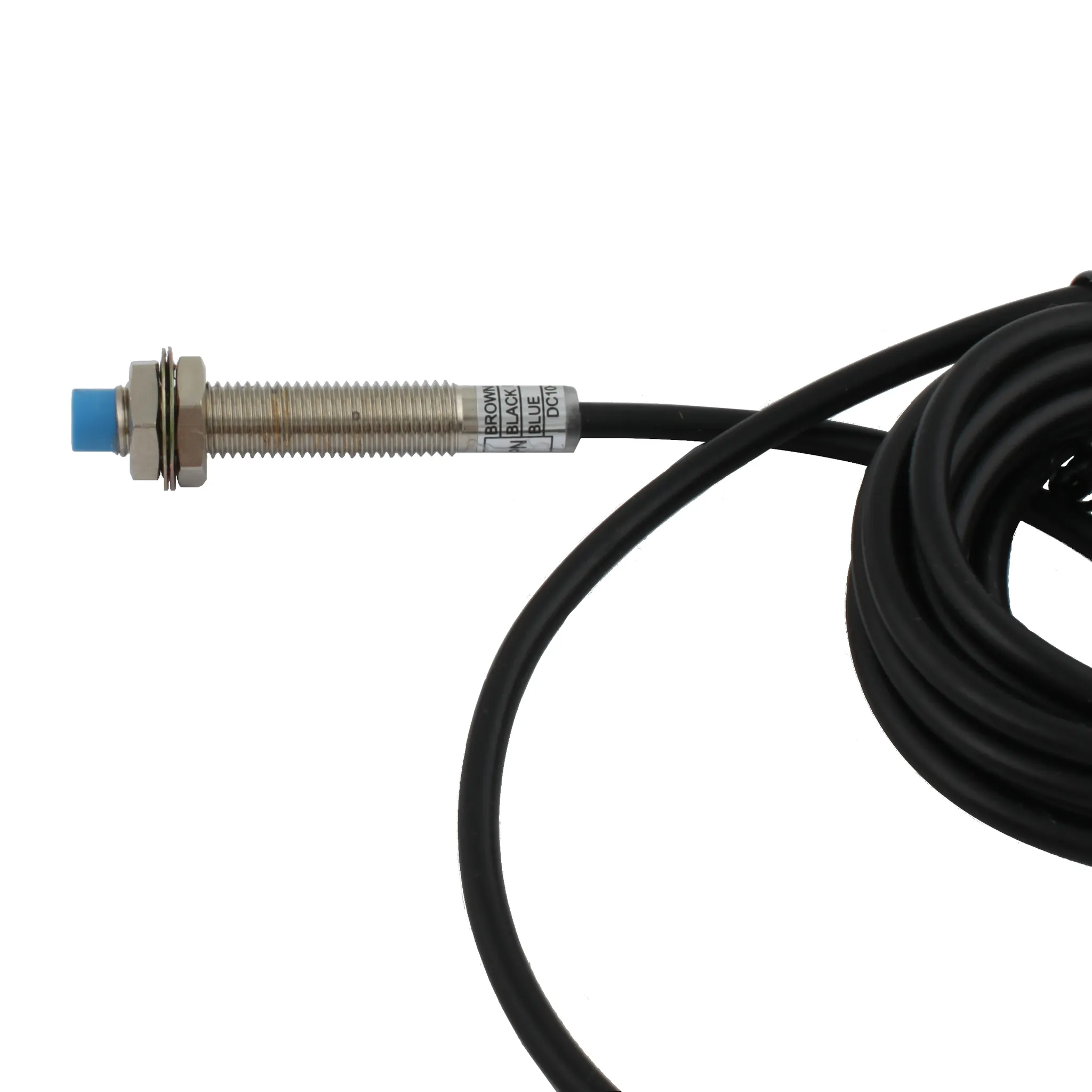 INNOCONT Индуктивный датчик, M8x1, L=49 мм, неэкранированный, зона срабатывания 2 мм, -25 +60 С, 12…24 VDC, IP65, выход: NPN NO, макс. ток 200 мА, кабель 2 м SL-8N2C