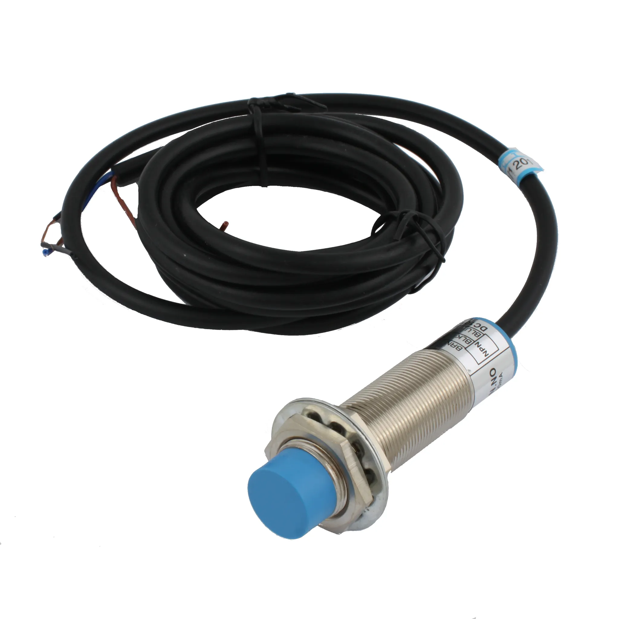 INNOCONT Индуктивный датчик, M18x1, L=73 мм, неэкранированный, зона срабатывания 8 мм, -25 +60 С, 12…24 VDC, IP65, выход: NPN NO, макс. ток 200 мА, кабель 2 м SL-18N8C