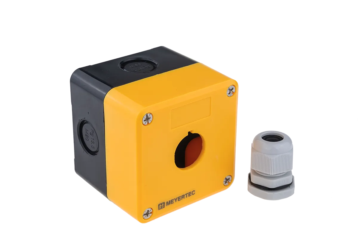 Корпус кнопочного поста, 1 место, желтый, IP54