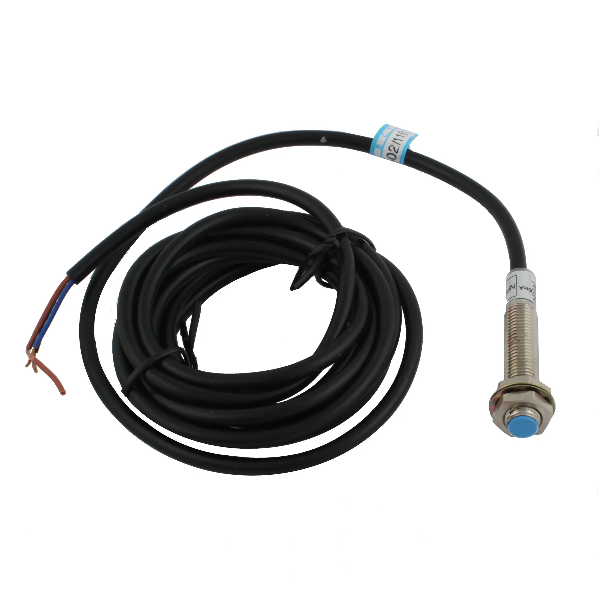 INNOCONT Индуктивный датчик, M8x1, L=49 мм, экранированный, зона срабатывания 1 мм, -25 +60 С, 12…24 VDC, IP65, выход: NPN NO, макс. ток 200 мА, кабель 2 м SL-8N1C