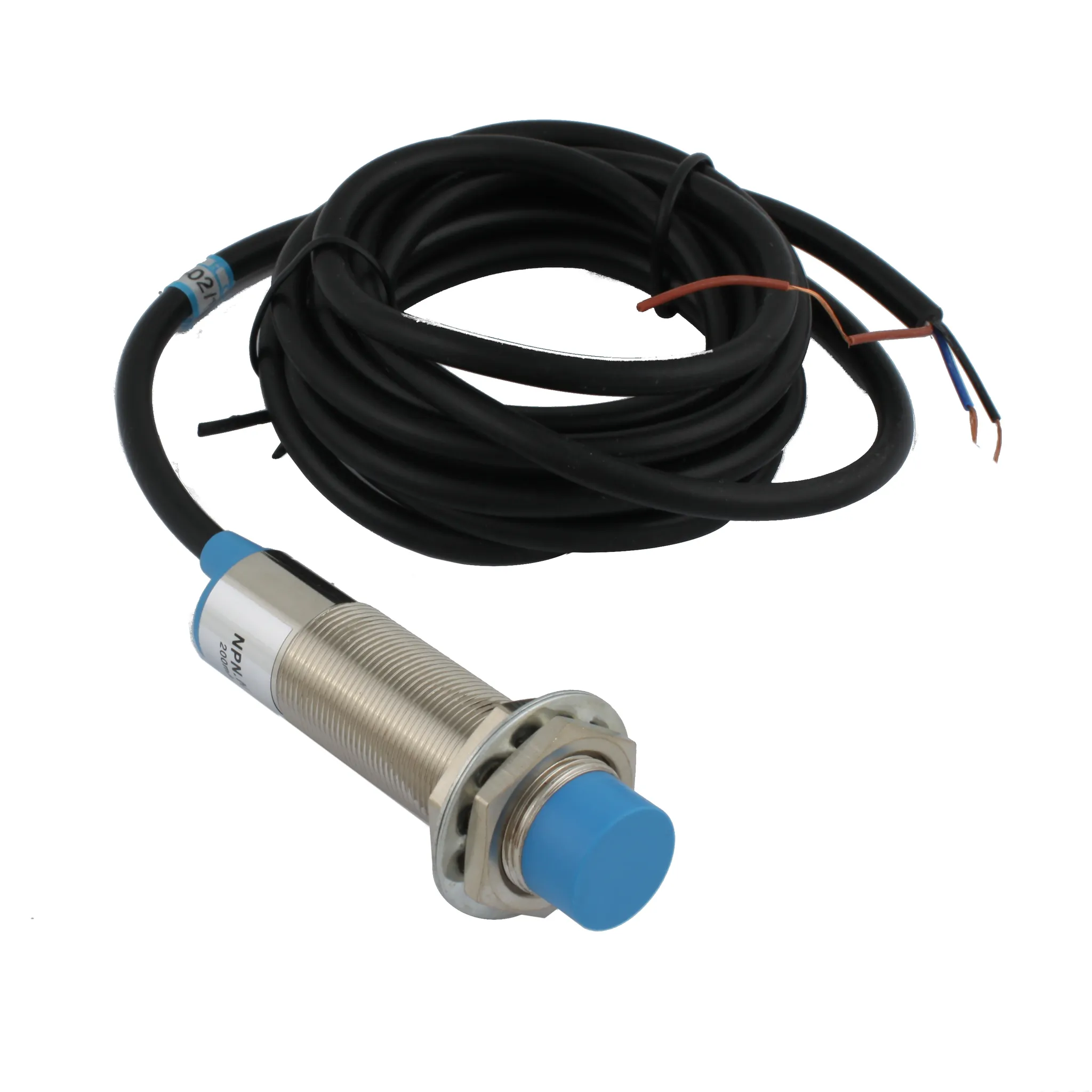 INNOCONT Индуктивный датчик, M18x1, L=73 мм, неэкранированный, зона срабатывания 8 мм, -25 +60 С, 12…24 VDC, IP65, выход: NPN NO, макс. ток 200 мА, кабель 2 м SL-18N8C