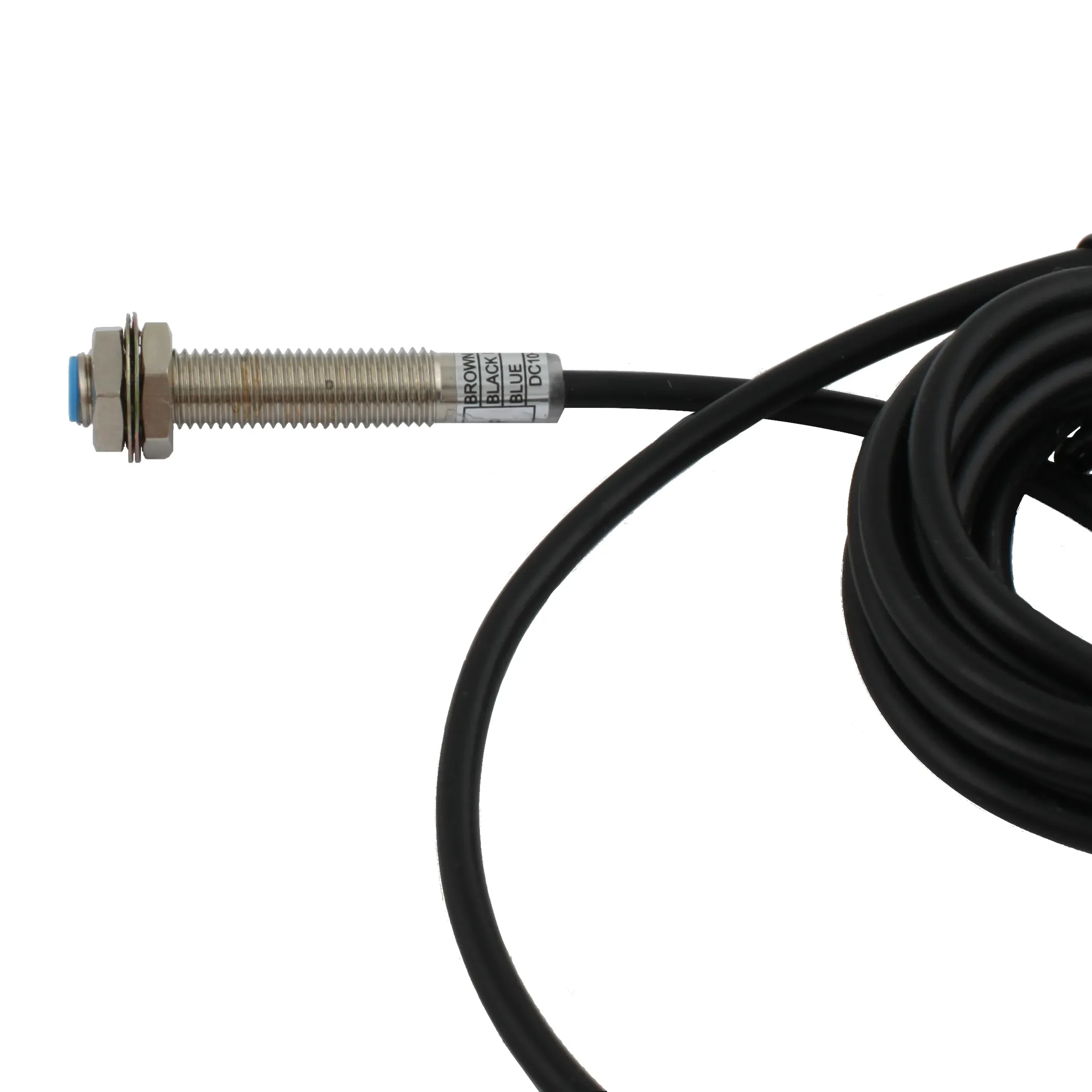 INNOCONT Индуктивный датчик, M8x1, L=49 мм, экранированный, зона срабатывания 1 мм, -25 +60 С, 12…24 VDC, IP65, выход: PNP NO, макс. ток 200 мА, кабель 2 м SL-8P1C