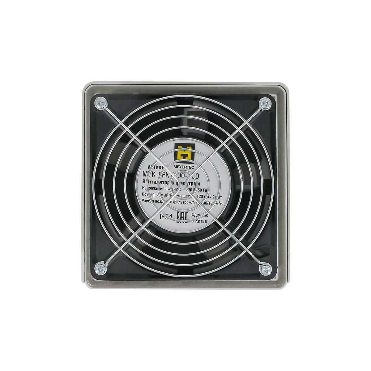 Вентилятор с фильтром, расход воздуха: с фильтром/без -100/138 м3/ч, 220В AC, IP54 MTK-FFNT100-150