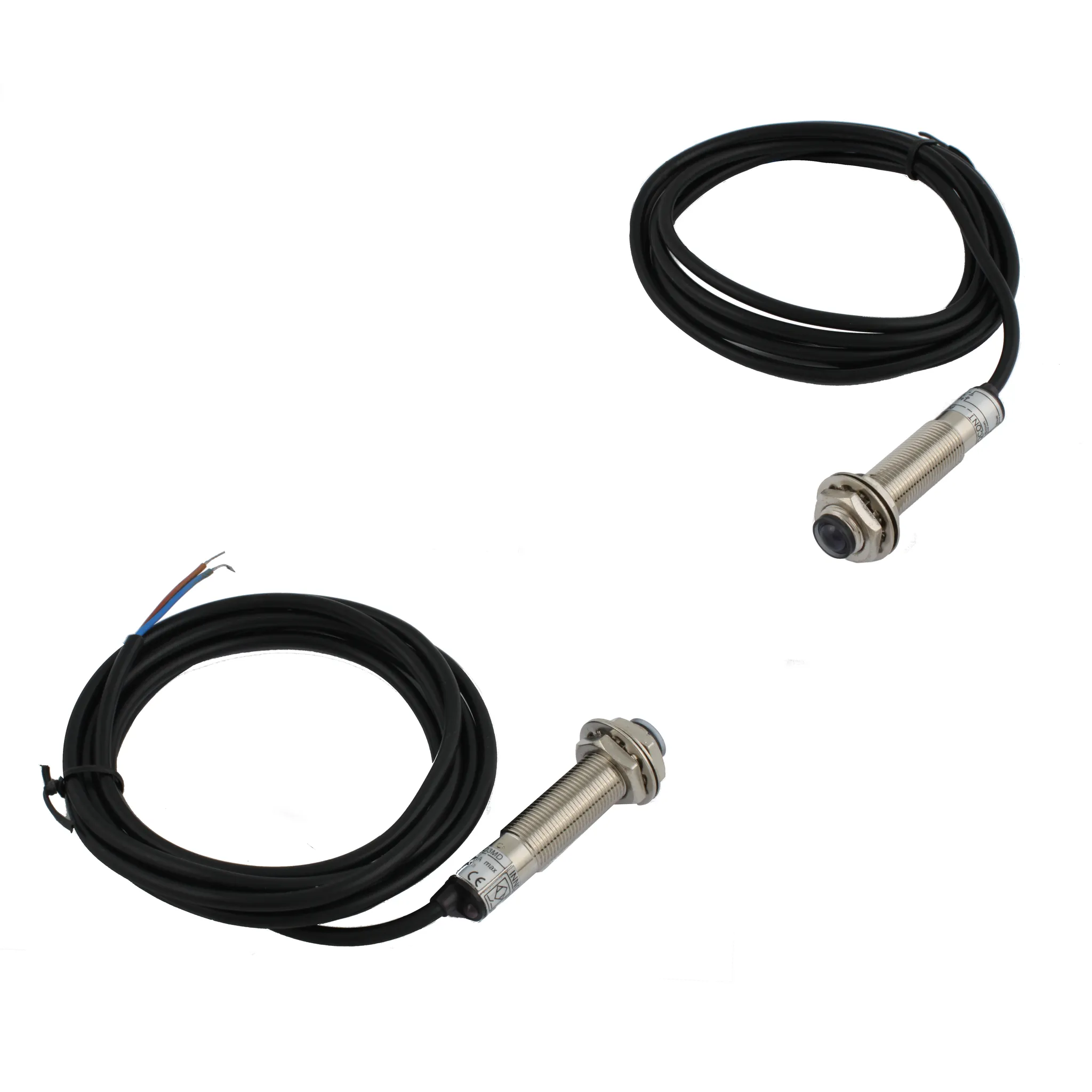 INNOCONT Фотодатчик на пересечение луча (приемник+передатчик), М12x1, зона срабатывания до 3 м, -10 +60 С, 12…24 VDC, IP67, выход: РNP NO, макс. ток 200 мА, время реакции 5 мс, кабель 2 м PES-T12-PO3MD