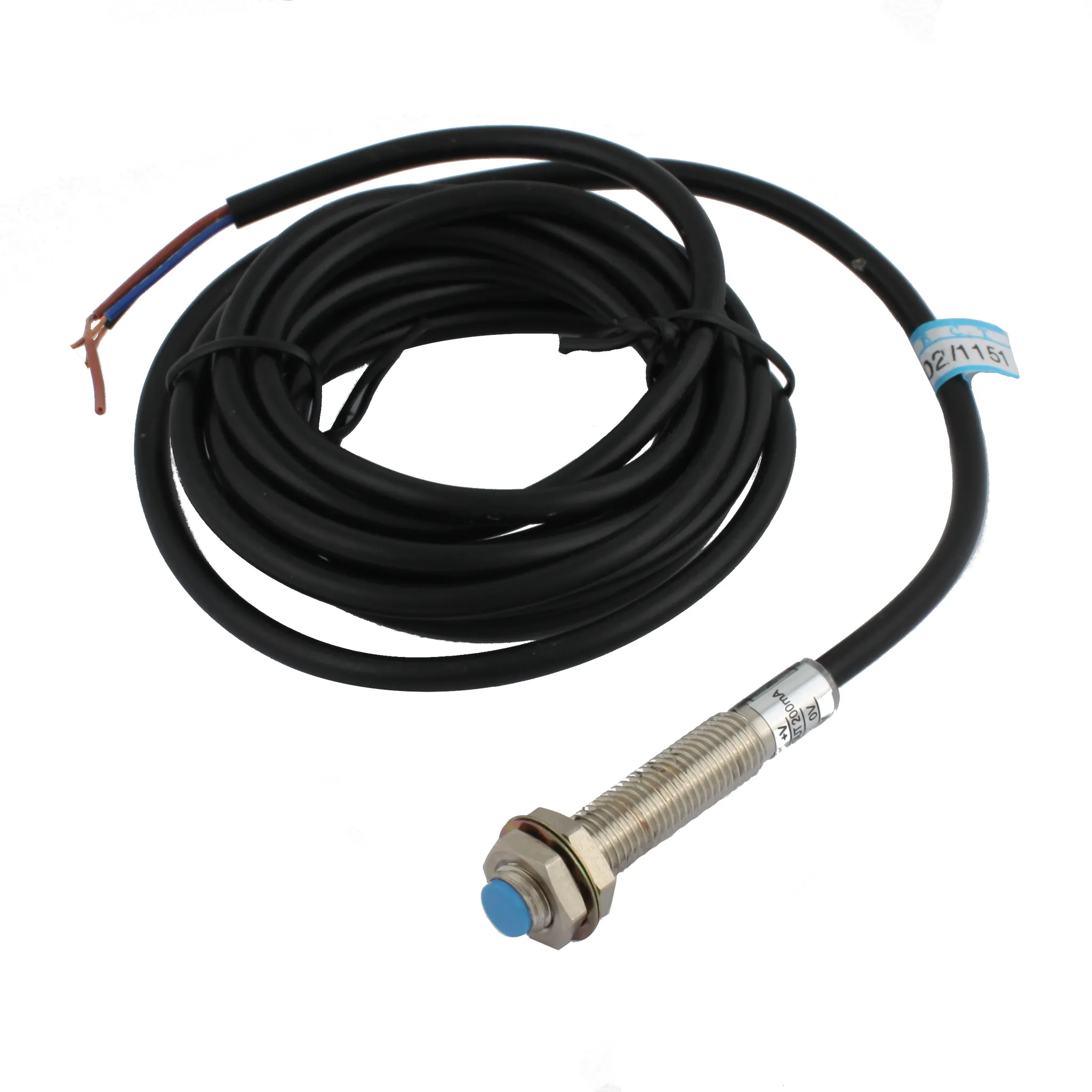 INNOCONT Индуктивный датчик, M8x1, L=49 мм, экранированный, зона срабатывания 1 мм, -25 +60 С, 12…24 VDC, IP65, выход: NPN NO, макс. ток 200 мА, кабель 2 м SL-8N1C