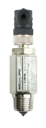 Оптический контактный датчик уровня жидкостей в корпусе из нерж. стали, -20 +100 С, Pmax=60 bar, 10-28 VDC, IP67, соединение- резьба 1/2" PF (цилиндрическая), выход PNP NO+NC, разъем M12x4 pin