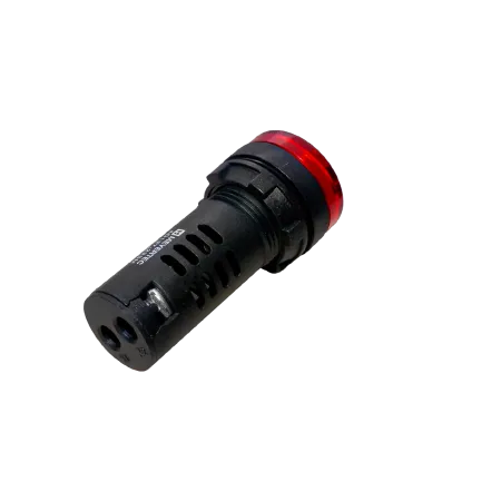 Зуммер с подсветкой, 80дБ, красный, 24V AС/DC, IP65, пластик