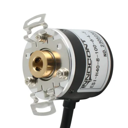 Инкрементальный энкодер D=40мм, полый вал 6мм, 2048 имп/об, 5VDC, выход TTL, IP54, -20…+80°C, радиальный кабель 2м