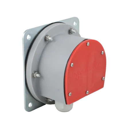 Мембранный датчик подпора для сыпучих материалов в пластиковом корпусе (аналог СУМ-1), -40 +80 С, IP54, чувств. от 100 г/л; соединение- фланец 114x114 мм, мембрана- NBR, выход- реле SPDT