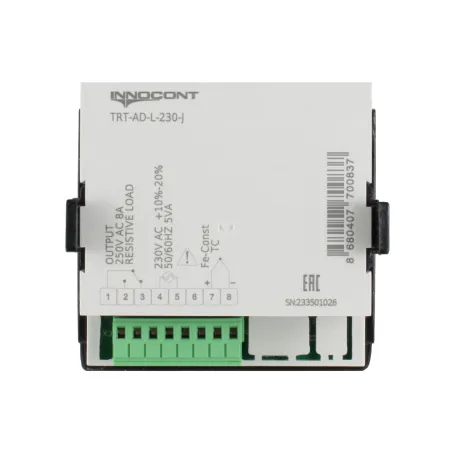 Температурный контроллер с аналоговым управлением и дисплеем, 96х96х50 мм,вход IC, 0...400C, выход реле, ON/OFF, 230VAC