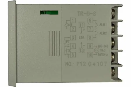 INNOCONT Температурный контроллер, 2 дисплея, 4 разряда, 48x48x60 мм, 2 аварийных выхода, 110-220VAC, выход: реле + твердотельное реле TR-B-S