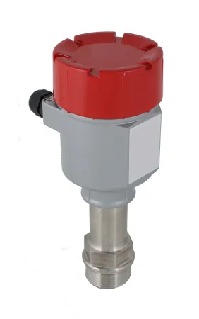 Микроволновый сигнализатор потока сыпучих материалов в алюм. корпусе, взрывозащ. ТР ТС 012/2011, зона действия до 1,2 м, -40 +150 С, Pmax=25 bar, 30-250 VAC - 20-35 VDC, IP 67, соединение- резьба G 1 1/2", нерж. сталь 304, 2 кабельных ввода, выход- реле D