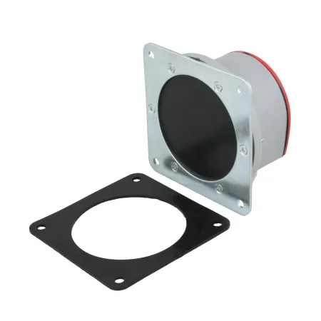 Мембранный датчик подпора для сыпучих материалов в пластиковом корпусе (аналог СУМ-1), -40 +80 С, IP54, чувств. от 100 г/л; соединение- фланец 114x114 мм, мембрана- NBR, выход- реле SPDT