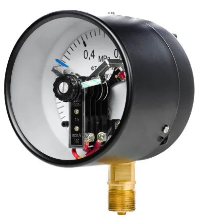 Вакуумметры, мановакуумметры, манометры электроконтактные ДВ2010ф, ДА2010ф, ДМ2010ф Тех.стекло (Диаметр: 100 мм)