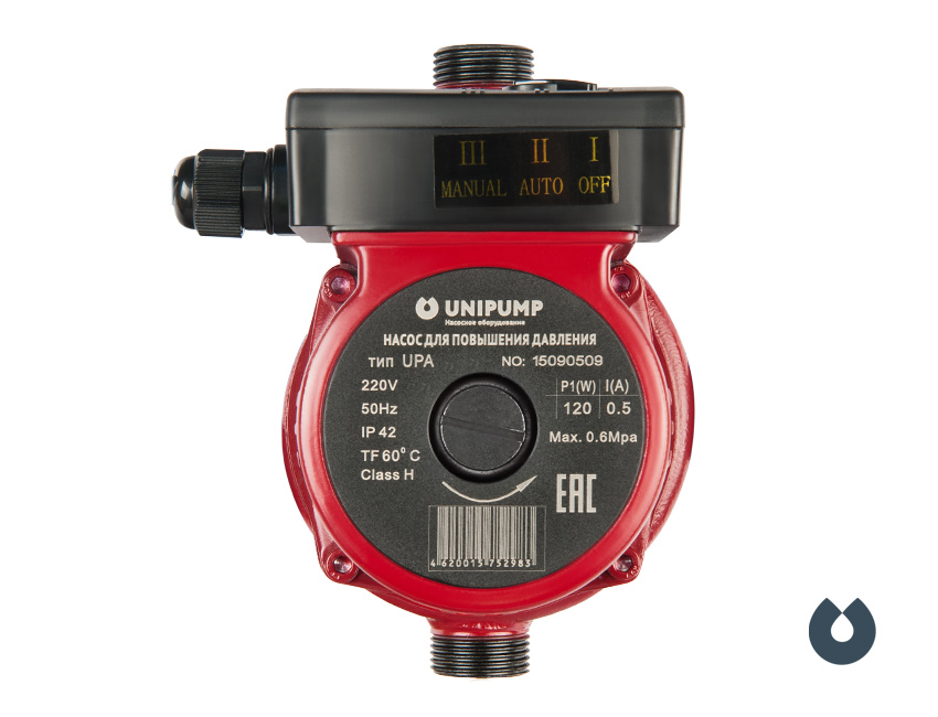Циркуляционный насос UNIPUMP UPA 15-120